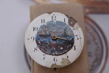 Vintage 1800s A Hollisone Liverpool 4119 Fusse Pocket Watch Movement--4 Parts