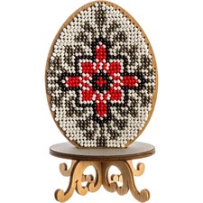 DIY Bead embroidery kit on wood Easter Decoration Craft gift