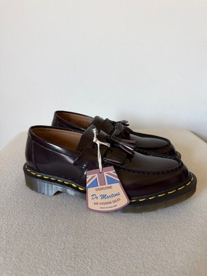 Comme des Garcons x Dr. Martens Adrian Loafers - Size 9 - Burgundy Leather 