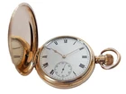 1907 10K GOLD FILLED WALTHAM 17 JEWELS LEVER FULL HUNTER POCKET WATCH WORKING