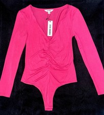  BRAND NEW Nordstrom - Steve Madden Pink Long Sleeve Bodysuit Size Small