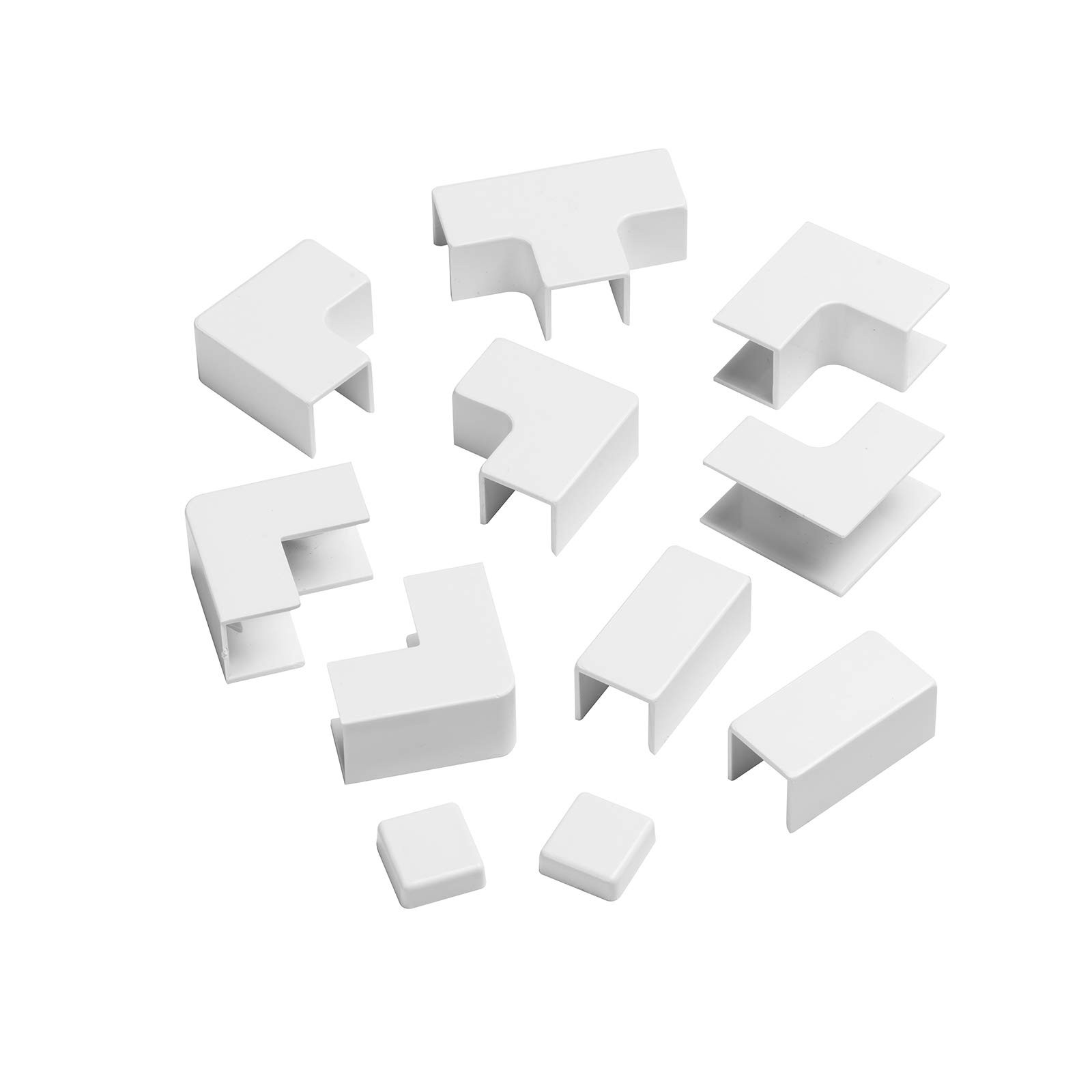 D-Line 25x16mm Trunking Accessory Multipack, Join Accessories, White