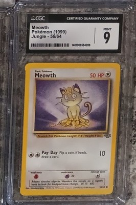 CGC9 Meowth 56/64 Jungle Regular 