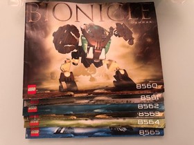 LEGO BIONICLE: Bohrok Complete Set of 6 (8560,8561,8562,8563,8564,8565) Booklets