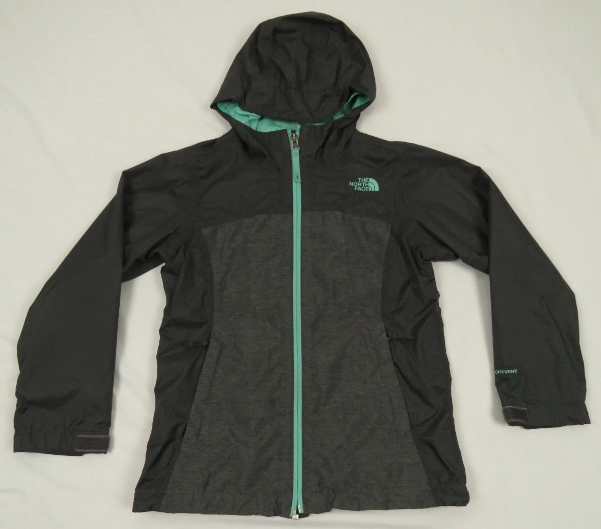 The North Face TNF Waterproof Dryvent Youth Girls Hooded Full Zip Jacket S