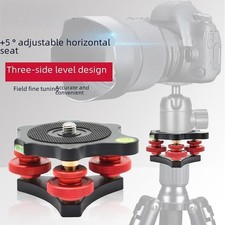 Tripod Leveler Tripod Head Leveling Base for DSLR Camera Rotator Panoramic Head