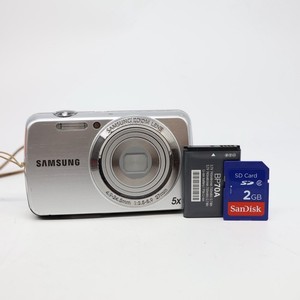 Samsung PL22 14.2MP Digital Camera With SD Card, Silver - Tested