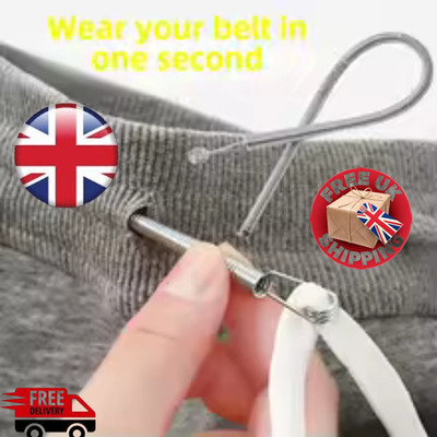 Flexible Feder Kordelzug Einfädler Clip Kordel Spitze Gummiband Ersatzwerkzeug
