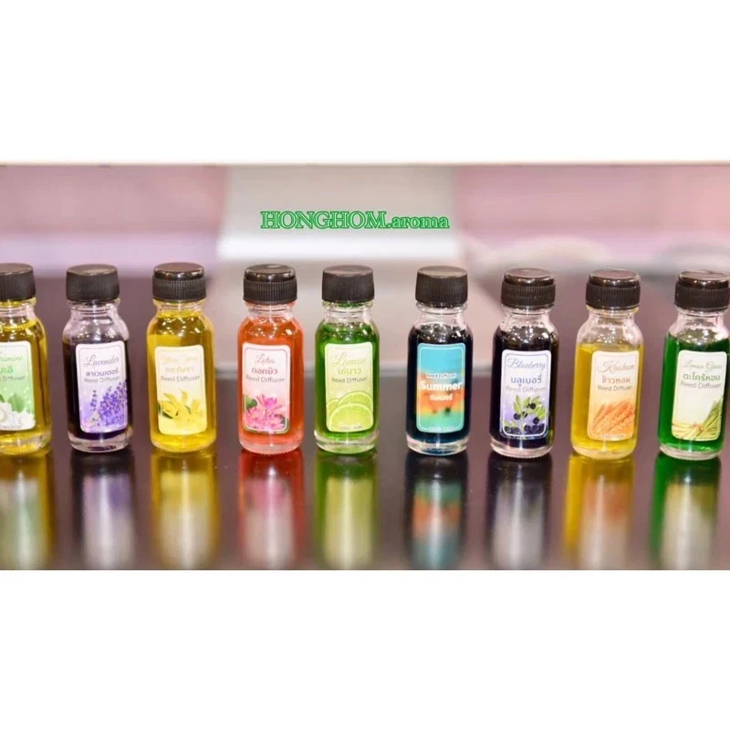 3 x 15ml HONGHOM Aroma Reed Diffuser Home Scent Fragrance Oil Spa Multi Scents - Image 4 of 4