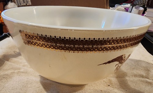 PYREX Mixing Bowl Federal Eagle 478-B- 1.5 Quart Retro Kitchen Cottagecore - Picture 3 of 8