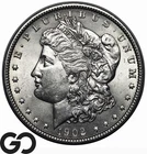 1902 Morgan Silver Dollar Coin, Nice White Choice BU++