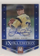 2012 Elite Extra Edition Status Blue Die-Cut Signatures 7/50 Luke Bard Auto tj0