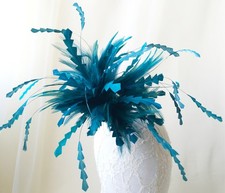 Unique Goose Coque Feather Twisted Mount Flower Millinery Hat Fascinator DIY