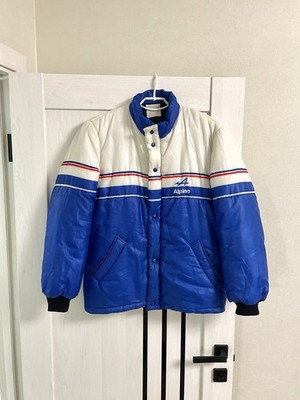 Vintage 80s Alpine Formula One F 1 Team Renault Racing Jacket Size
