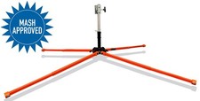 Compact Steel Traffic Sign Stand Kick Release 41" Extendable Legs Road