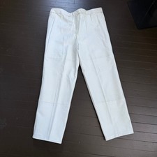 Vintage Judith Ann Creations White Leather Pants High Rise Cropped classiccore