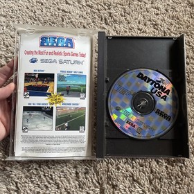 Daytona USA Sega Saturn Cracked Case Complete Tested Working No Reg Card
