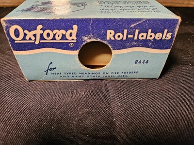 Vintage Box Oxford Rol-Labels R444 Canary Color