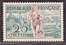 TIMBRE 1953 FRANCE JEUX OLYMPIQUES N° 961-N**. TB-COTE: 14 EUROS-VSCAN R/V