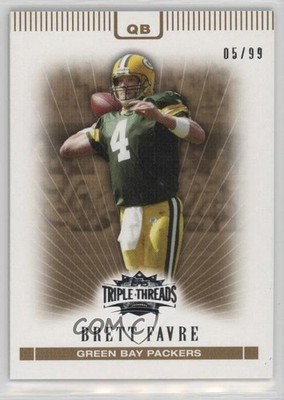 2007 Topps Triple Threads Gold 5/99 Brett Favre #10 HOF 0rz7