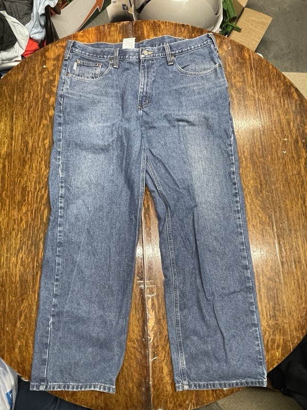 VINTAGE Carhartt Men Jeans 40x30 Denim B460-DPS Relaxed Fit