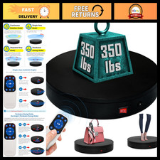 Electric Motorized Turntable 12.6" - 350lbs Capacity, Remote Rotating Display St
