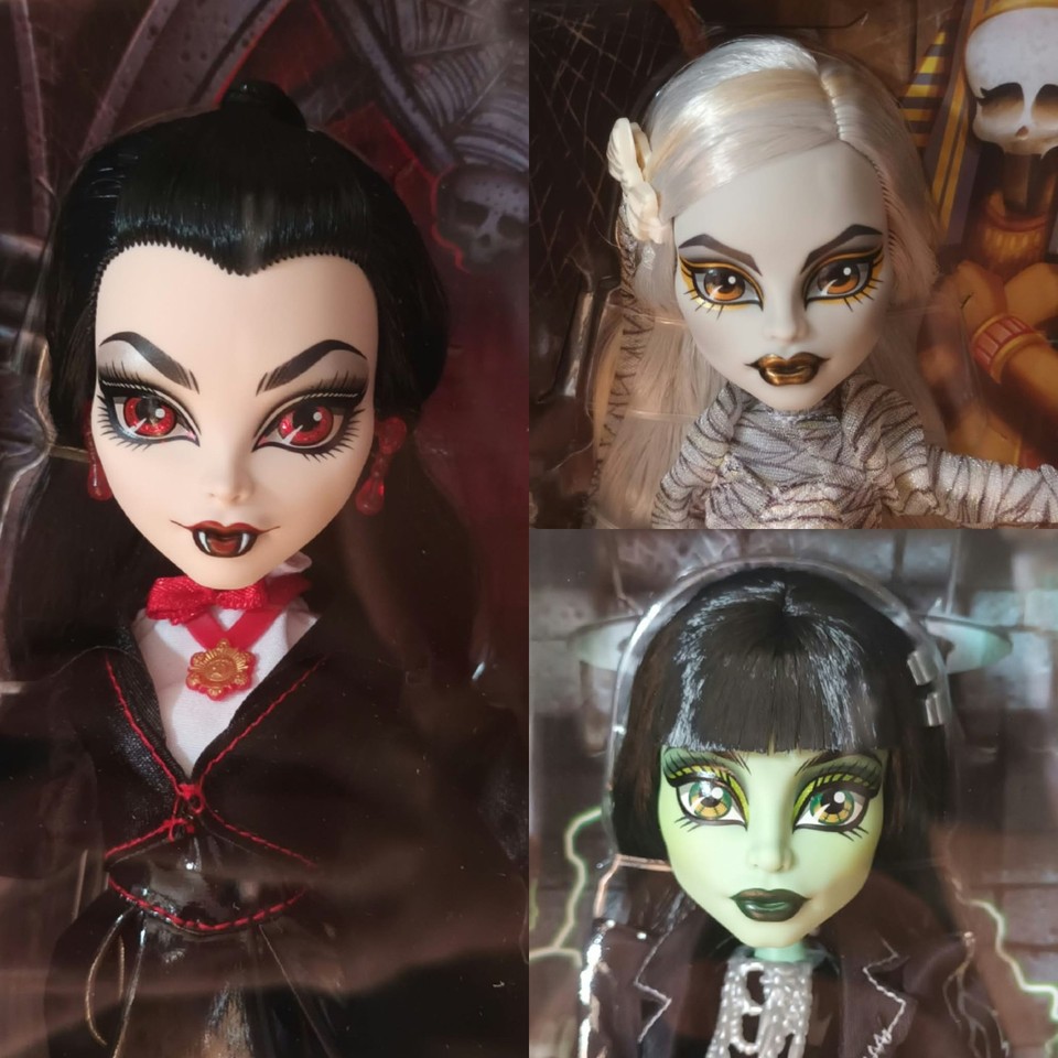Monster High Universal Monsters Mummia Frankenstein Dracula