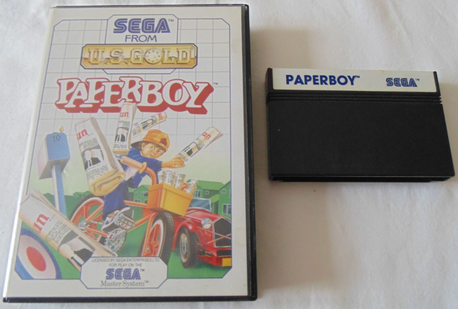 paperboy authentique version originale sega master system en boite