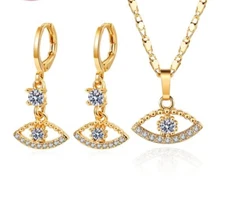 Conjunto De Aretes y Cardenas  Verde Negro Y Azul