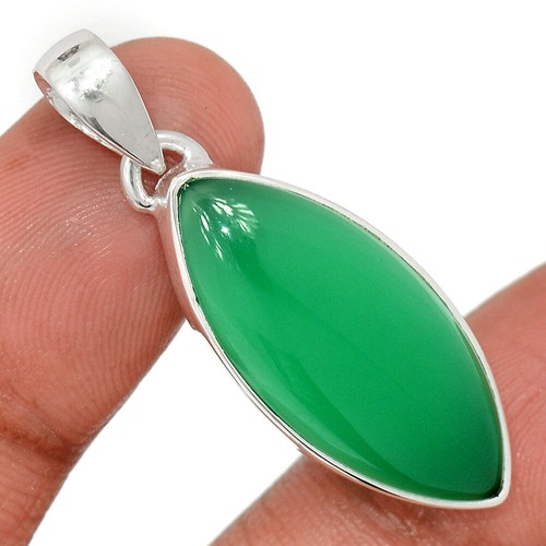 Green Onyx 925 Sterling Silver Pendant Jewelry CP33814