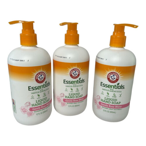 Arm & Hammer Essentials Rose Water Hand Soap Gentle 14 fl oz. - 3 PACK