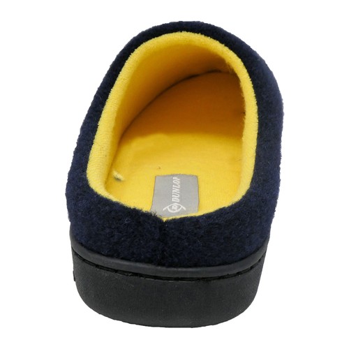 DUNLOP MENS SLIPPERS MEMORY FOAM COMFY SOFT MULES SLIP ON HOUSE COSY WARM SHOES - Picture 11 of 36