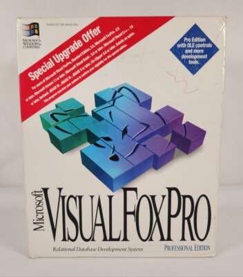 Microsoft Visual FoxPro 3.0 Professional Edition ~ Vintage Software ~ NOT TESTED