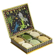 ORTIGIA SICILIA Set of 6 Assorted Scented SOAPS JUNGLE BOX 6 x 25g NEW & SEALED