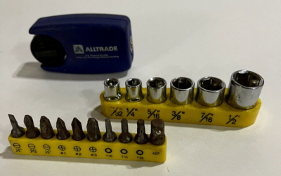 #ad Alltrade Pocket Ratchet Socket Set #270016 Collapsible Compact Stubby Tool 20 $11.99