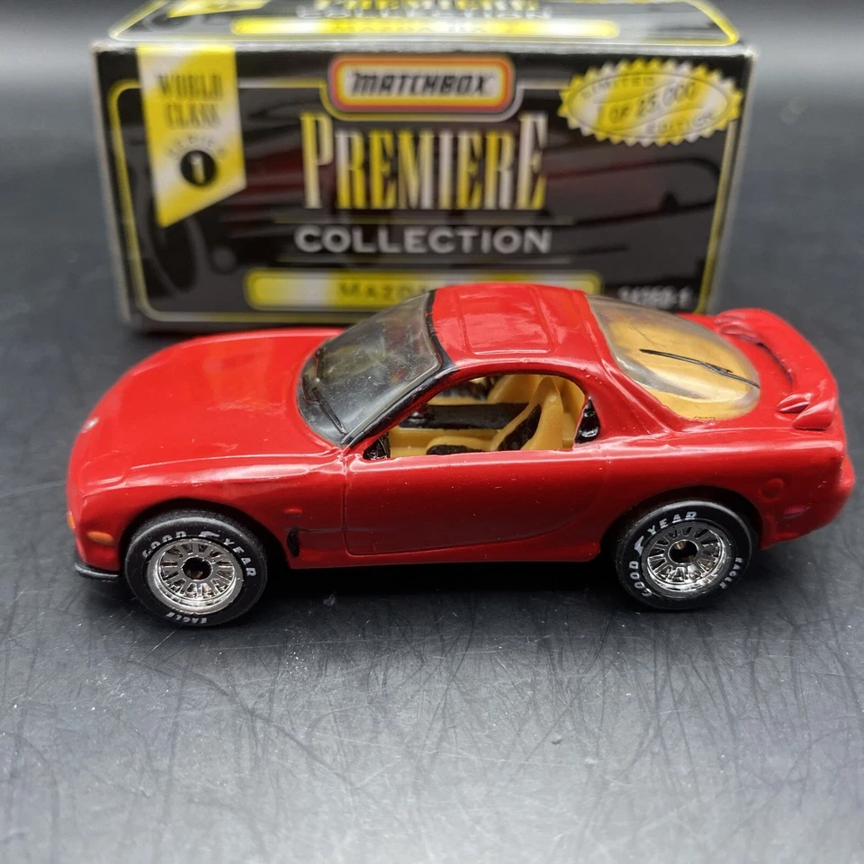 1995 Matchbox Toys Premiere Collection:  Red Mazda RX-7 With Box - Image 2 of 4