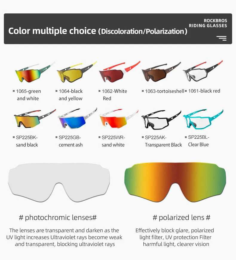 Gafas de sol polarizadas RockBros ciclismo conducción al aire libre pesca UV400 gafas completas Foto 3 de 3