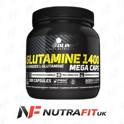 OLIMP GLUTAMINE 1400 L-glutamine anabolic amino acid 300 MEGA CAPS