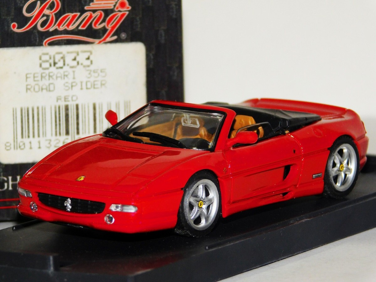 FERRARI 355 SPIDER ROAD CAR RED BANG 8033 1:43 | eBay