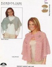 Crochet Capelet and Cape - Plymouth Yarn Crochet PATTERN N006 Baby Alpaca Grande