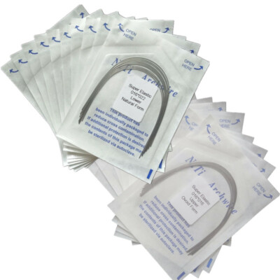 Dental Orthodontic Niti Round/Rectangular Archwire Super Elastic Upper Lower