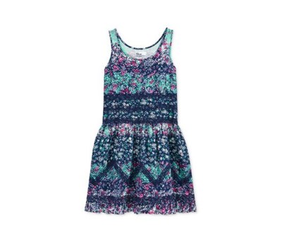 Epic Threads Girls Floral Lace Dress Medieval Blue Small NWT