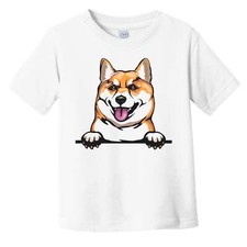Shiba Inu Dog Breed Popping Up Cute Infant Toddler T-Shirt