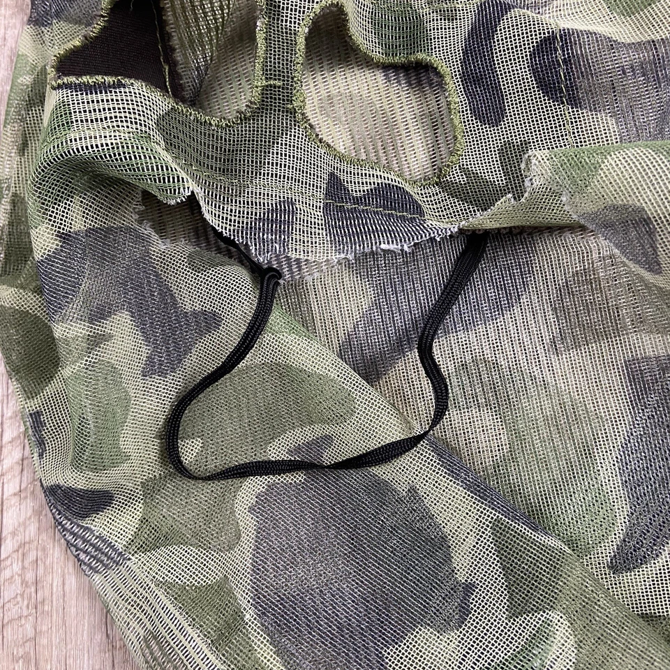 Vintage 70s Camo Knit Camouflage Ski Mask - Image 3 of 3