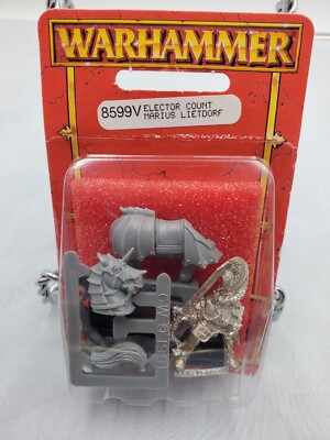 Warhammer Fantasy WFB Empire Elector Count MARIUS LEITDORF 8599V NIB Metal OOP