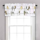 Rowley Birds Curtain Valance (Single Panel) Yellow & Gray by Half Moon™