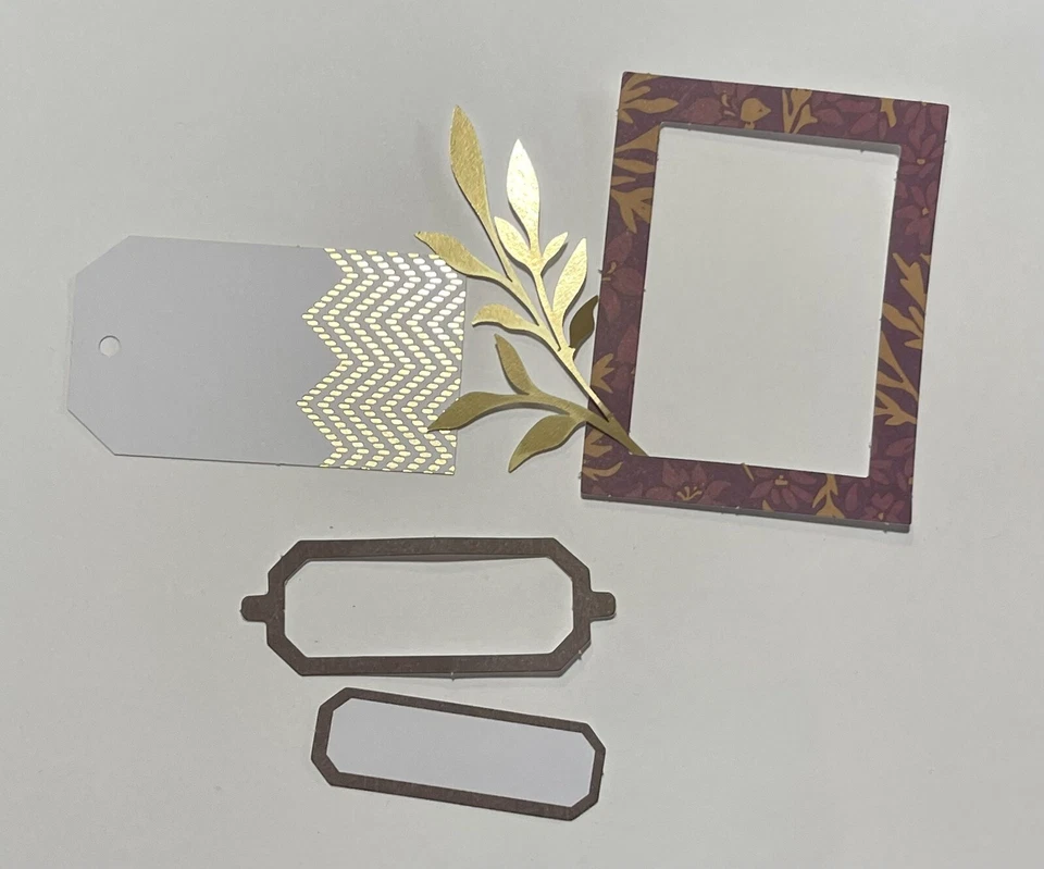 Stampin Up! KIT DE TARJETAS BLACKBERRY BEAUTY DSP CARTULINA 6X6” lámina dorada 5 piezas adicionales Foto 2 de 3