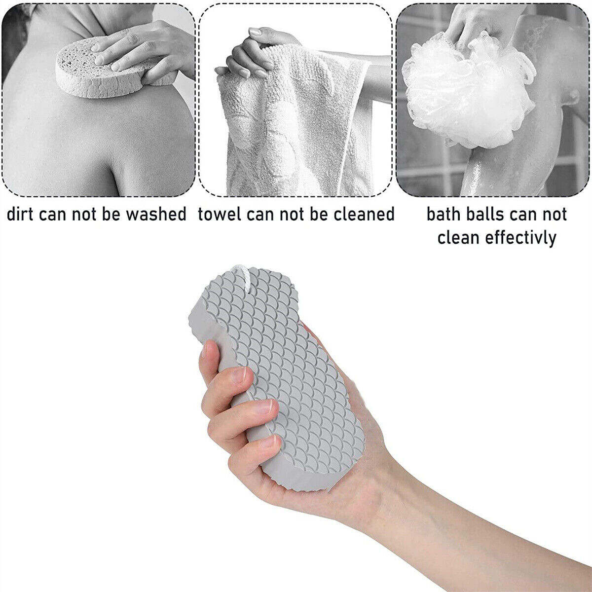 2023 Super Soft Exfoliating Bath Sponge Shower Body Ultra Soft Baby ...