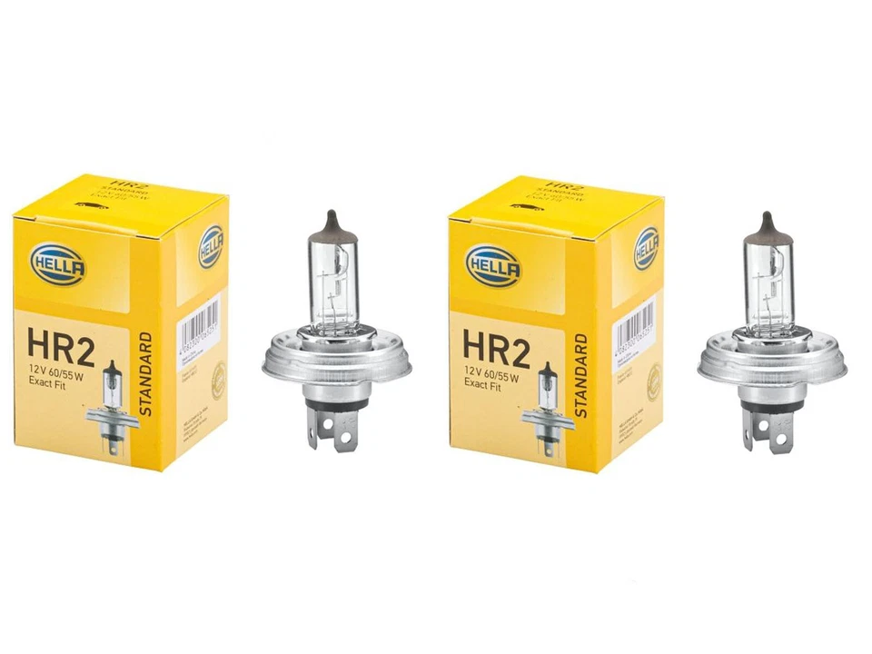 HALOGEN HEADLAMP BULB x 2 T1 BEETLE T2 H4 P45T 12v 60/55w HB012 ROUND BASE A1999 - Image 2 of 4