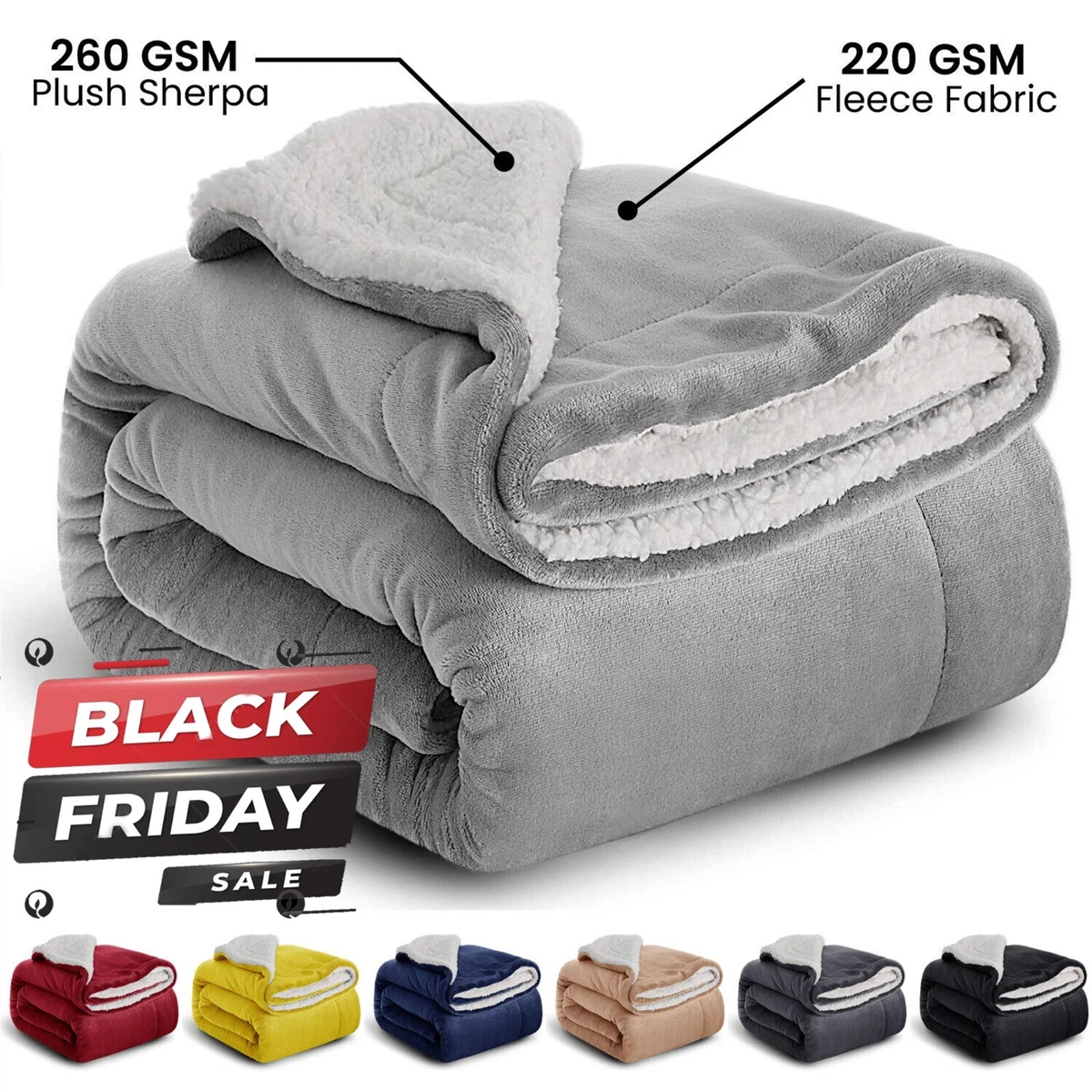 Mandag tæerne Original Large Sherpa Fleece Blanket Soft Warm Bed Sofa Throw Blanket Double King Size UK | eBay Mandag tæerne Original Large Sherpa Fleece Blanket Soft Warm Bed Sofa Throw Blanket Double King Size UK | eBay